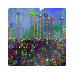 Магнит виниловый Квадрат с принтом TERRARIA , полимерный материал с магнитным слоем | размер 9*9 см, закругленные углы | Тематика изображения на принте: game | pixel | terraria | игра | пиксель | террариа
