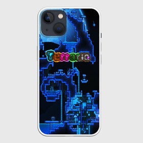 Чехол для iPhone 13 с принтом Terraria ,  |  | game | pixel | terraria | игра | пиксель | террариа