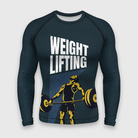 Мужской рашгард 3D с принтом Wheight lifting ,  |  | lifting | wheight lifting | wheightlifting | тяжелая атлетика | штанга | штангист