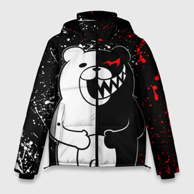 Мужская зимняя куртка 3D с принтом MONOKUMA , верх — 100% полиэстер; подкладка — 100% полиэстер; утеплитель — 100% полиэстер | длина ниже бедра, свободный силуэт Оверсайз. Есть воротник-стойка, отстегивающийся капюшон и ветрозащитная планка. 

Боковые карманы с листочкой на кнопках и внутренний карман на молнии. | anime | bear | black  white | danganronpa | kurokuma | monodam | monokuma | monomi | monotaro | rabbit | school | shirokuma | аниме | главарь | мoноми | монокума | черно белый | школа