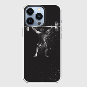 Чехол для iPhone 13 Pro с принтом Атлет ,  |  | lifting | wheight lifting | wheightlifting | тяжелая атлетика | штанга | штангист
