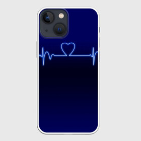 Чехол для iPhone 13 mini с принтом Кардиограмма про любовь ,  |  | 14 февраля | 8 марта | валентинов день | влюблен | влюбленность | влюбленные | вместе навсегда | девичник | девушке | день вл | для жены | здоровье | кардиограмма | любимая | любимый | люблю