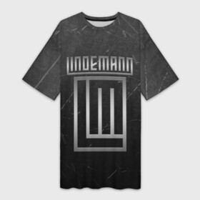 Платье-футболка 3D с принтом LINDEMANN ,  |  | lindemann | lm | rock | кристиан лоренц | линдеманн | лм | музыка | рок | тилль линдеманн