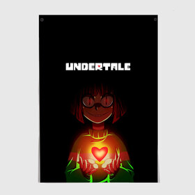 Постер с принтом UNDERTALE CHARA , 100% бумага
 | бумага, плотность 150 мг. Матовая, но за счет высокого коэффициента гладкости имеет небольшой блеск и дает на свету блики, но в отличии от глянцевой бумаги не покрыта лаком | asriel dreemurr | chara | frisk | gaster blaster | sans | undertale | азриэль дримурр | андертейл | андрайн | гастер | меттатон | санс | фриск | чара