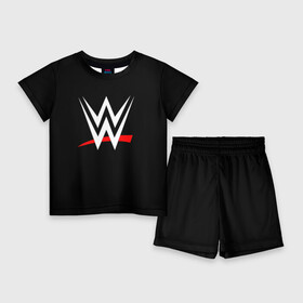 Детский костюм с шортами 3D с принтом WWE ,  |  | raw | smackdown | wrestling | wwe | борьба | единоборства | реслинг | рестлинг | спорт | шоу