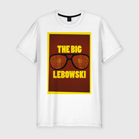Мужская футболка хлопок Slim с принтом The Big Lebowski , 92% хлопок, 8% лайкра | приталенный силуэт, круглый вырез ворота, длина до линии бедра, короткий рукав | the big lebowski | большой лебовски | кино | персонаж | чувак