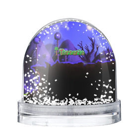 Снежный шар с принтом TERRARIA , Пластик | Изображение внутри шара печатается на глянцевой фотобумаге с двух сторон | game | pixel | terraria | игра | пиксель | террариа