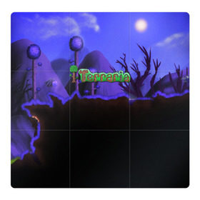 Магнитный плакат 3Х3 с принтом TERRARIA , Полимерный материал с магнитным слоем | 9 деталей размером 9*9 см | game | pixel | terraria | игра | пиксель | террариа