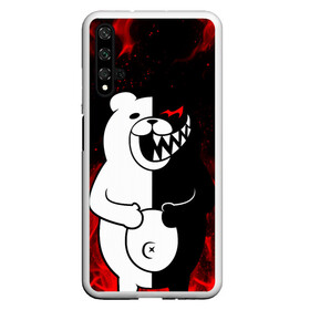 Чехол для Honor 20 с принтом MONOKUMA , Силикон | Область печати: задняя сторона чехла, без боковых панелей | anime | bear | black  white | danganronpa | kurokuma | monodam | monokuma | monomi | monotaro | rabbit | school | shirokuma | аниме | главарь | мoноми | монокума | черно белый | школа