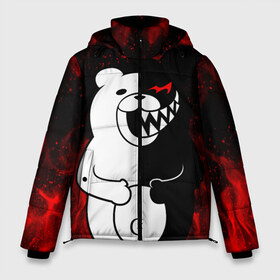 Мужская зимняя куртка 3D с принтом MONOKUMA , верх — 100% полиэстер; подкладка — 100% полиэстер; утеплитель — 100% полиэстер | длина ниже бедра, свободный силуэт Оверсайз. Есть воротник-стойка, отстегивающийся капюшон и ветрозащитная планка. 

Боковые карманы с листочкой на кнопках и внутренний карман на молнии. | anime | bear | black  white | danganronpa | kurokuma | monodam | monokuma | monomi | monotaro | rabbit | school | shirokuma | аниме | главарь | мoноми | монокума | черно белый | школа