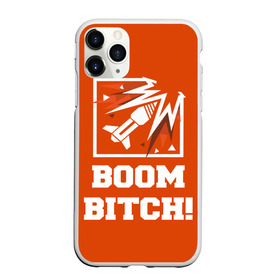 Чехол для iPhone 11 Pro матовый с принтом Boom Bitch! , Силикон |  | ace | diamond | epic | fails | funny | gameplay | mozzie | pro league | pvp | r6 | r6s | random | update | герой | дым | огонь | осада | пламя | радуга | снайпер | сражения | туман | шутер