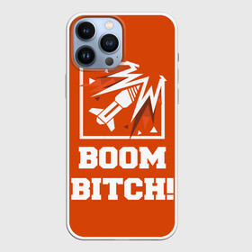 Чехол для iPhone 13 Pro Max с принтом Boom Bitch ,  |  | Тематика изображения на принте: ace | diamond | epic | fails | funny | gameplay | mozzie | pro league | pvp | r6 | r6s | random | update | герой | дым | огонь | осада | пламя | радуга | снайпер | сражения | туман | шутер