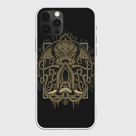 Чехол для iPhone 12 Pro с принтом Cthulhu , силикон | область печати: задняя сторона чехла, без боковых панелей | call of cthulhu | cthulhu | lovecraft | valaybalalay | валайбалалай | зов | ктулху | лавкрафт | мистика | монстры | ужасы | фэнтези | хоррор