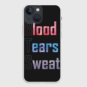 Чехол для iPhone 13 mini с принтом Blood  Tears  Sweat ,  |  | bangtan | bighit | boy | fake love | j hope | jimin | jin | jungkook | korea | kpop | live | luv | mic drop | rm | suga | v | with | бтс | кей | поп