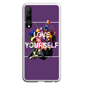 Чехол для Honor P30 с принтом Love Yourself , Силикон | Область печати: задняя сторона чехла, без боковых панелей | bangtan | bighit | boy | fake love | j hope | jimin | jin | jungkook | korea | kpop | live | luv | mic drop | rm | suga | v | with | бтс | кей | поп