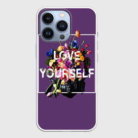 Чехол для iPhone 13 Pro с принтом Love Yourself ,  |  | bangtan | bighit | boy | fake love | j hope | jimin | jin | jungkook | korea | kpop | live | luv | mic drop | rm | suga | v | with | бтс | кей | поп
