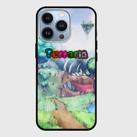 Чехол для iPhone 13 Pro с принтом TERRARIA ,  |  | game | pixel | terraria | игра | пиксель | террариа