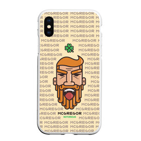 Чехол для iPhone XS Max матовый с принтом MCGREGOR , Силикон | Область печати: задняя сторона чехла, без боковых панелей | conor | macgregor | mcgregor | ufc | конор | макгрегор | серроне макгрегор