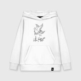 Детская толстовка хлопок с принтом LIL PEEP , 100% хлопок | Круглый горловой вырез, эластичные манжеты, пояс, капюшен | lil peep | lil prince | pink | зарубежная музыка | лил пип | маленький принц