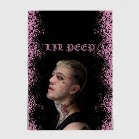 Постер с принтом LiL PEEP , 100% бумага
 | бумага, плотность 150 мг. Матовая, но за счет высокого коэффициента гладкости имеет небольшой блеск и дает на свету блики, но в отличии от глянцевой бумаги не покрыта лаком | lil peep | lil prince | pink | зарубежная музыка | лил пип | маленький принц