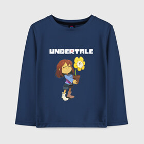 Детский лонгслив хлопок с принтом UNDERTALE , 100% хлопок | круглый вырез горловины, полуприлегающий силуэт, длина до линии бедер | asriel dreemurr | chara | frisk | gaster blaster | sans | undertale | азриэль дримурр | андертейл | андрайн | гастер | меттатон | санс | фриск | чара