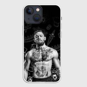 Чехол для iPhone 13 mini с принтом CONOR McGREGOR. ,  |  | conor | conor mcgregor | ssru | ufs | бокс | дональд серроне | ирландский боец | конор | конор макгрегор | конор макгрегор vs дональд серроне | макгрегор | профессиональный бокс | смешанные бои