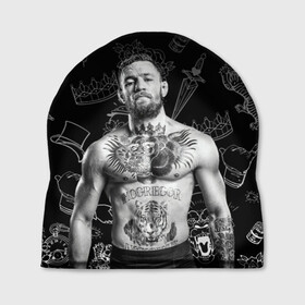 Шапка 3D с принтом CONOR McGREGOR. , 100% полиэстер | универсальный размер, печать по всей поверхности изделия | conor | conor mcgregor | ssru | ufs | бокс | дональд серроне | ирландский боец | конор | конор макгрегор | конор макгрегор vs дональд серроне | макгрегор | профессиональный бокс | смешанные бои