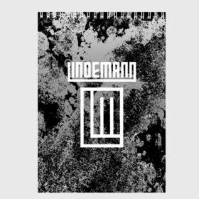 Скетчбук с принтом LINDEMANN , 100% бумага
 | 48 листов, плотность листов — 100 г/м2, плотность картонной обложки — 250 г/м2. Листы скреплены сверху удобной пружинной спиралью | industrial | metal | paul l | rammstein | till lindemann | альтернативный рок | германия | кристиан лоренц | музыка | немцы | оливер ридель | пауль ландерс | рихард круспе | рок | тилль линдеманн