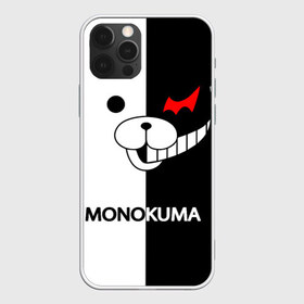Чехол для iPhone 12 Pro Max с принтом MONOKUMA , Силикон |  | anime | bear | black  white | danganronpa | kurokuma | monodam | monokuma | monomi | monotaro | pink | rabbit | school | shirokuma | аниме | главарь | мoноми | монокума | черно белый | школа