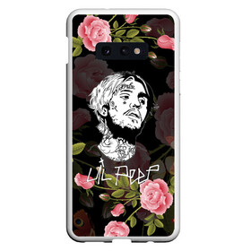 Чехол для Samsung S10E с принтом LIL PEEP ROSES , Силикон | Область печати: задняя сторона чехла, без боковых панелей | Тематика изображения на принте: lil peep | lil prince | pink | зарубежная музыка | лил пип | маленький принц