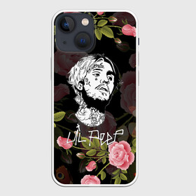 Чехол для iPhone 13 mini с принтом LIL PEEP ROSES | ЛИЛ ПИП ,  |  | lil peep | lil prince | pink | зарубежная музыка | лил пип | маленький принц