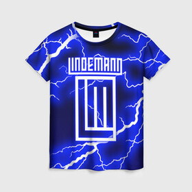 Женская футболка 3D с принтом LINDEMANN  , 100% полиэфир ( синтетическое хлопкоподобное полотно) | прямой крой, круглый вырез горловины, длина до линии бедер | lindemann | lm | rock | кристиан лоренц | линдеманн | лм | музыка | рок | тилль линдеманн
