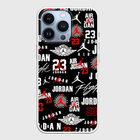 Чехол для iPhone 13 Pro с принтом MICHAEL JORDAN LOGOBOMBING ,  |  | 23 | bulls | chicago bulls | jordan | logo | michael jordan | nba | paris saint germain | psg | red | sport | быки | джордан | лого | майкл джордан | псж | спорт | чикаго буллс