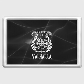 Магнит 45*70 с принтом Valhalla , Пластик | Размер: 78*52 мм; Размер печати: 70*45 | Тематика изображения на принте: valhalla | вальгалла | вальхалла | вегвизир | викинги | знак | победа | скандинавия