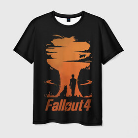 Мужская футболка 3D с принтом Fallout 4 , 100% полиэфир | прямой крой, круглый вырез горловины, длина до линии бедер | Тематика изображения на принте: art | dog | drone | explosion | fallout | fallout 4 | game | man | арт | взрыв | дрон | игра | собака | фоллаут | фоллаут 4 | человек