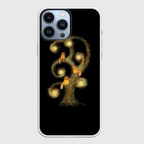 Чехол для iPhone 13 Pro Max с принтом коты на дереве ,  |  | дерево | кот | коты | магия
