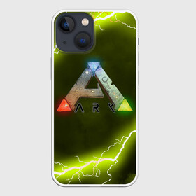 Чехол для iPhone 13 mini с принтом Ark Survival Evolved ,  |  | Тематика изображения на принте: ark survival evolved | dino | game | динозавр | игры