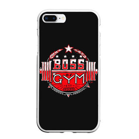 Чехол для iPhone 7Plus/8 Plus матовый с принтом Boss of GYM (акварель) , Силикон | Область печати: задняя сторона чехла, без боковых панелей | Тематика изображения на принте: aniki | aquarell | art | billy | billy herrington | gachi | gachimuchi | van | акварель | аники | арт | вэн | гачи | гачибасс | гачимучи