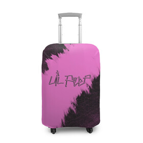 Чехол для чемодана 3D с принтом LIL PEEP , 86% полиэфир, 14% спандекс | двустороннее нанесение принта, прорези для ручек и колес | 3d | lil peep | исполнитель | лил | лого | логотип | музыка | надпись | певец | пип | реп