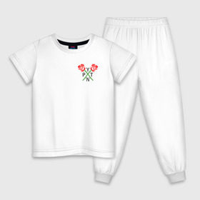 Детская пижама хлопок с принтом PAYTON MOORMEIER (НА СПИНЕ) , 100% хлопок |  брюки и футболка прямого кроя, без карманов, на брюках мягкая резинка на поясе и по низу штанин
 | Тематика изображения на принте: 