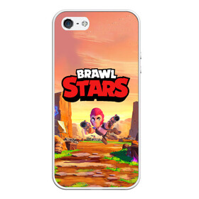 Чехол для iPhone 5/5S матовый с принтом Brawl Stars Colt , Силикон | Область печати: задняя сторона чехла, без боковых панелей | bo | brawl | brock | bull | colt | dynamike | elprimo | jessie | leon | moba | nita | shelly | stars | бо | брок | булл | джесси | динамайк | кольт | леон | нита | шелли | эльпримо