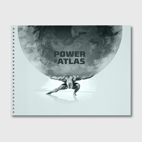 Альбом для рисования с принтом Power of the Atlas , 100% бумага
 | матовая бумага, плотность 200 мг. | Тематика изображения на принте: atlas | power | powerlifting | sport | strength | weightlifting | атлант | бодибилдинг | качок | пауэрлифтинг | сила | спорт