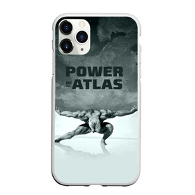 Чехол для iPhone 11 Pro матовый с принтом Power of the Atlas , Силикон |  | atlas | power | powerlifting | sport | strength | weightlifting | атлант | бодибилдинг | качок | пауэрлифтинг | сила | спорт