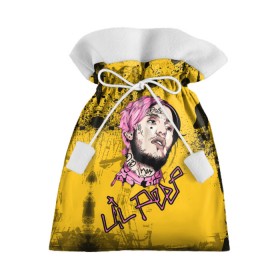 Подарочный 3D мешок с принтом Lil Peep , 100% полиэстер | Размер: 29*39 см | lil | peep | автор | модель | певец | рэпер | хип хоп | эмо рэп.