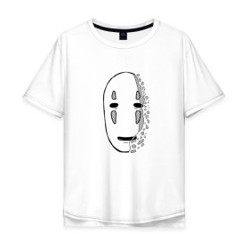 Мужская футболка хлопок Oversize с принтом Унесенные призраками, Аниме , 100% хлопок | свободный крой, круглый ворот, “спинка” длиннее передней части | Тематика изображения на принте: 