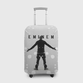 Чехол для чемодана 3D с принтом EMINEM | ЭМИНЕМ (Z) , 86% полиэфир, 14% спандекс | двустороннее нанесение принта, прорези для ручек и колес | eminem | rap | зарубежный реп | реп | эминем