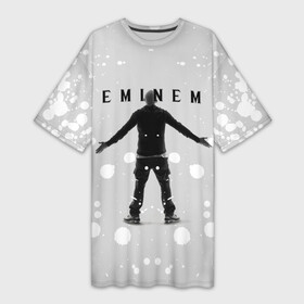 Платье-футболка 3D с принтом EMINEM | ЭМИНЕМ (Z) ,  |  | eminem | rap | зарубежный реп | реп | эминем