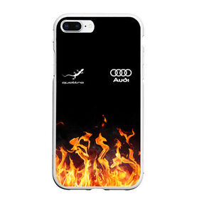 Чехол для iPhone 7Plus/8 Plus матовый с принтом Audi Ауди , Силикон | Область печати: задняя сторона чехла, без боковых панелей | audi | auto | quattro | авто | автомобиль | ауди | марка | машина