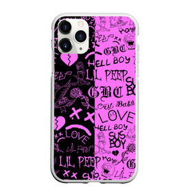 Чехол для iPhone 11 Pro матовый с принтом LIL PEEP LOGOBOMBING BLACK PINK , Силикон |  | lil peep | lil prince | pink | зарубежная музыка | лил пип | маленький принц