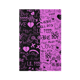 Обложка для паспорта матовая кожа с принтом LIL PEEP LOGOBOMBING BLACK PINK , натуральная матовая кожа | размер 19,3 х 13,7 см; прозрачные пластиковые крепления | Тематика изображения на принте: lil peep | lil prince | pink | зарубежная музыка | лил пип | маленький принц